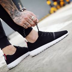 Sgky summer shoes casual shoes breathable mesh mesh running shoes 2017 new trend of Korean shoes Black -830