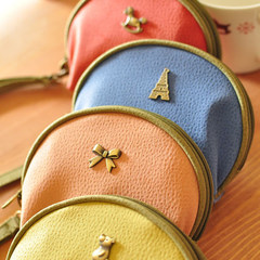 Super cute fairy tale multifunctional leather bag purse semicircle retro carry bag gift box Bow