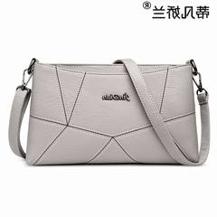 Female Fashion Handbag Satchel Bag New large capacity 2017 middle-aged lady mother all-match bag bag Grey (complimentary straps + long straps)