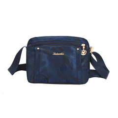 2017 new Oxford cloth bags handbag shoulder diagonal nylon Crossbody Bag waterproof outdoor light mother Blue Camo