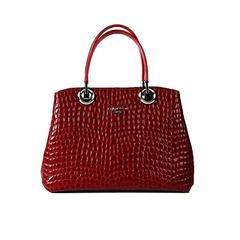 This new authentic leather handbag shoulder female satchel fashionista F150639151 shipping Large Bordeaux 320*155*370