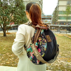 Yan DOUBLE BAG canvas bag bag bag shoulder to create double Yan Xiekua package linen cloth bag 2093 Hidden code black