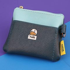 KAKAO FRIENDS mini portable Ryan card package Pitao hit zero wallet coin bag blue bag Duck book
