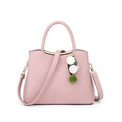 Fashion female bag 2017 new portable satchel simple young mom bag leisure commuter shoulder bag Sakura powder