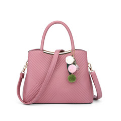 Fashion female bag 2017 new portable satchel simple young mom bag leisure commuter shoulder bag Red oak