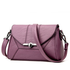 The middle-aged mother package 2017 new bag handbag Ms. summer leisure fashion all-match Bag Shoulder Bag Messenger Bag Purple taro