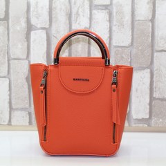 Contena bought 2017 new counter genuine embossed 6513 all-match handbag Crossbody Bag Orange ·