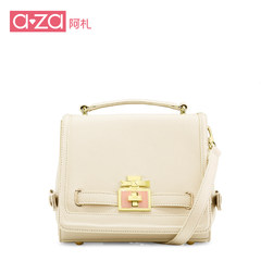 Aza Azar Azar spring new handbag shoulder bag small satchel 5770 Korean pearl extract Apricot white