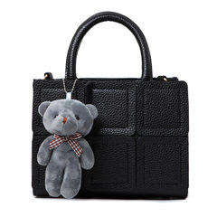 2016 classic fashion lattice shell bag bear single shoulder bag all-match casual handbag Crossbody Bag Panther stripes