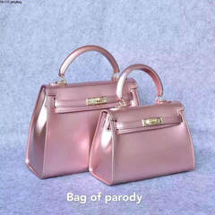 2017 spring summer pearl edition, Kelly jelly bag, Kylie platinum bag, handbag, handbag, shoulder, oblique shoulder, female Large rose gold
