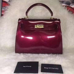2017 spring summer pearl edition, Kelly jelly bag, Kylie platinum bag, handbag, handbag, shoulder, oblique shoulder, female Wine red