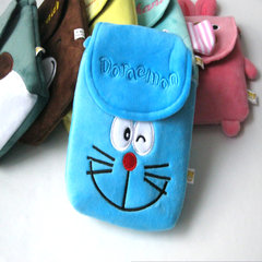 Cute single shoulder oblique cross, small zero wallet, mobile phone ID bag, notes, camera bag, cartoon plush, hand mail Doraemon