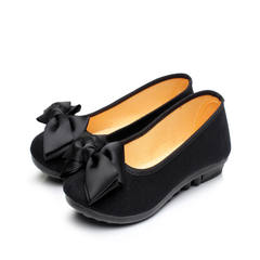 Spring and autumn season, new old Beijing cloth shoes, fashionable dress, flat heel, soft bottom drive, mother's shoes, low work, shoes, single shoes Elegant black Jin 308 black