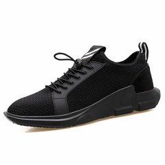 Boys shoes summer summer new fashion trend of Korean men and 2017 all-match air max running shoes A all black