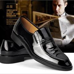 Help dad set light shoes trousers business toe head flat with men's leather shoes breathable leather dress shoes low work