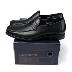 Cardanro men's dress shoes business head sets foot on solid young men's footwear spring ventilating shoes Black SQ170370501