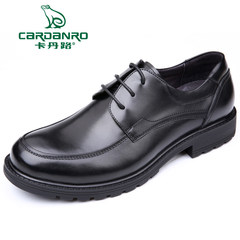 Cardanro men's leather shoes business suits 2017 new round Derby shoes wedding shoes with flat shoes Black lace SQ171500101