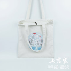 2017 new canvas bag female student Mori literary bangalor Korea Institute of environmental protection shopping bag handbag wind Zipper money