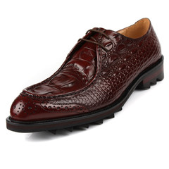 Authentic European leather shoes, alligator shoes, alligator leather, leather laces, men's shoes, men's shoes