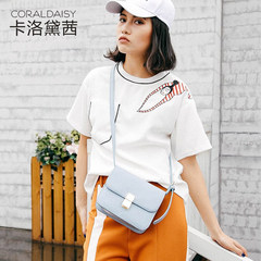 Carlo Daisy bag solid Shoulder Messenger Bag 2017 new Korean female small bag all-match simple fashion