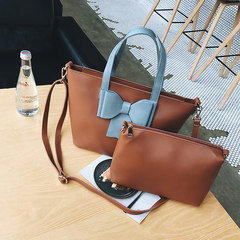 Female bag 2017 new bow bag composite Korean large capacity leisure all-match single shoulder bag handbag
