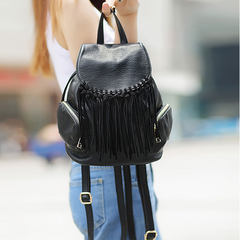Multi Pocket Travel Shoulder Bag, 2017 new fringe bag, student travel package, Korean version, simple college wind book bag