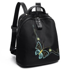 Fashionista Butterfly Embroidery embroidery multifunctional backpack fashion handbags 2017 new simple Backpack School wind tide
