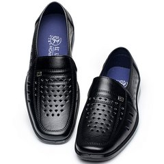 Summer men's sandals, men's business suits, hollowed out cool shoes, casual shoes, Papa's shoes are cheap Black BO3 net