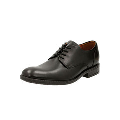 Clarks Mens Dress Shoes Truxton Plain low to help the business of purchasing genuine parcel tax package Forty-two point five Black Black Leather pack tax