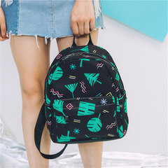 2017 new female Korean small fresh stamp backpack backpack, simple fashion student bag tide wind