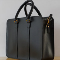 Lanes LANE Italy import penetration cowhide leather tanned leather handbag business men hand box