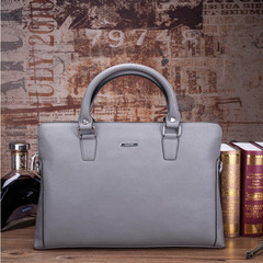Three the 2015 new leather Crossbody shoulder laptop Apple laptop Business male package bag