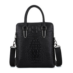 Di Budweiser new man high-end business portable briefcase, imitation crocodile pattern Korean version, single shoulder bag vertical