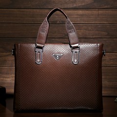Male package business leather shoulder bag messenger bag handbag leather briefcase Paul backpack men male shipping