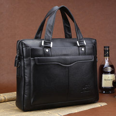 Male kangaroo leather tote bag men cross section bag briefcase satchel business casual bag computer bag