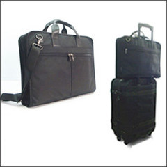 Japan BR*MA D**E leather, nylon business office bag, men's briefcase, handbag, 15 inch computer bag