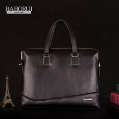 Babori bag handbag leather casual shoulder bag messenger bag bag leather briefcase business cross section