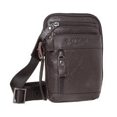 2017 new leather men's leather purse bag chest pockets shoulder chest pack single shoulder bag multifunctional bag
