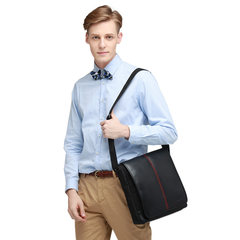 Black JR version of magic water repellent clamshell leisure men's business magazine iPad bangalor oblique backpack 750