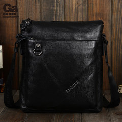 2016 new authentic full head layer Cowhide Leather Shoulder Bag Messenger Bag business casual men's small bag tide