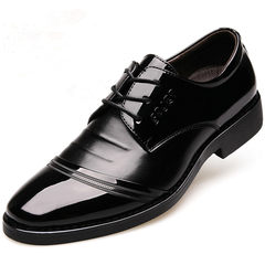 Men's business shoes, men's breathable spring, summer tie UPS, wedding shoes, sandals, casual shoes, black fashion, pointed shoes