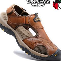 Boutique 2017 summer new camel leisure sandals, men's leather, Baotou outdoor beach shoes, anti-skid 39 sports shoes code