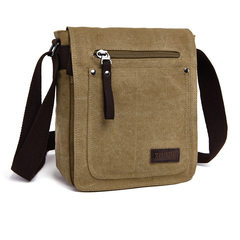 Oblique canvas bag, small bag, Korean fashion men's bag, Mini Shoulder Bag, travel bag, student trend