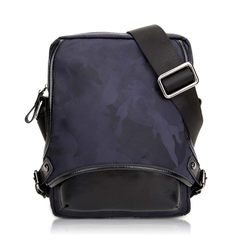 Baer leather bag bag Mens imported waterproof camouflage fabric with leather casual fashion Satchel