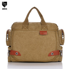 New generation of men's casual canvas bag bag shoulder diagonal portable travel bag multifunctional male Bag Satchel