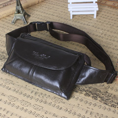 New leather purse, men's breast bag, sports casual men's bag, thin invisible mobile phone bag, oblique Satchel