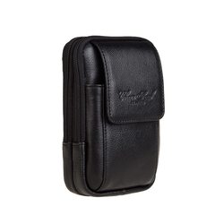 Men's leather, leather, upright, blue 3, apple 6s/5/5.1 inch, mobile phone belt, purse, three layers of multi-purpose bag