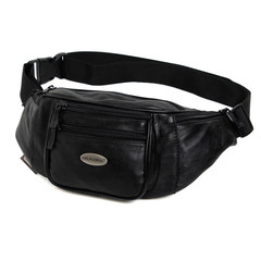 Golden coral Korean leather purse, men's purse, outdoor leisure sports, purse tide, leather purse, small 01
