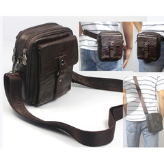 2016 New Fashion Leather Bag Satchel Mens single shoulder bag four men with leather purse
