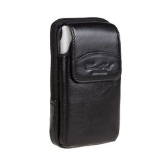 Happy show man leather double layer mobile phone purse Belt Purse